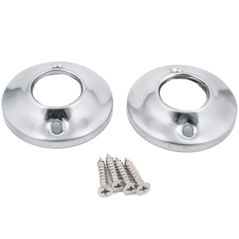 Stone Harbor Hardware Flanges for Economy Shower Rod, Exposed Screws,