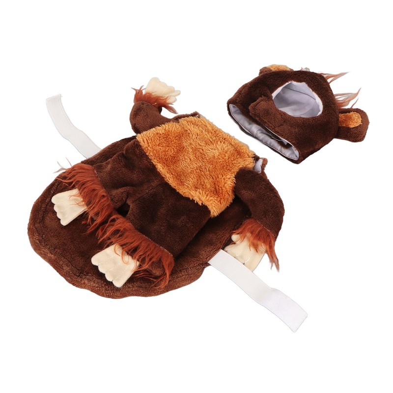 Pet Holiday Costume Funny Monkey Cosplay Dog Clothes Soft Breathable