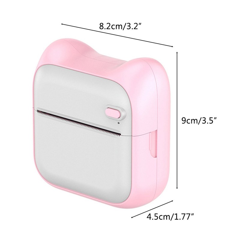 Portable Mini Printer Wireless BT Thermal Printer Easy Operation Compatible