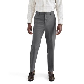 Dockers Men's Signature Go Straight Fit Khaki Smart 360 Tech Pants (Regular and Big & Tall), Car Park Grey, 32W x 34L