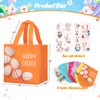 Linelglobal Easter Hunt Bag Happy Easter Non-Woven Bag Reusable Tote