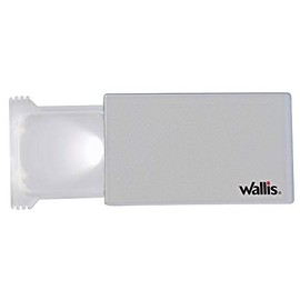 Wallis Lupa de Bolsillo 2X, Color Plata, Pequeño
