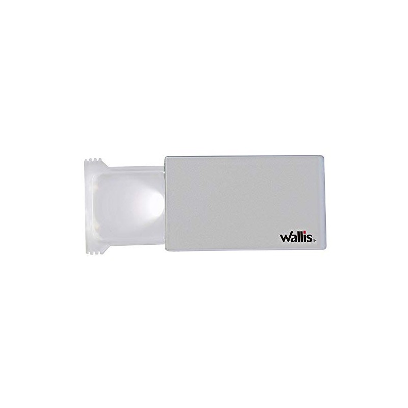 Wallis Lupa de Bolsillo 2X, Color Plata, Pequeño