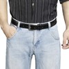 XOUXOU Men's Casual Leather Jeans Belts Classic Work Business Dress