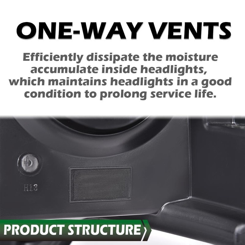 LQI Headlights Compatible with 2009-2014 Ford F150 Headlamps Driver &