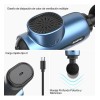 Pistola Masaje Muscular RENPHO Azul 5 Velocidades Portátil USB-C