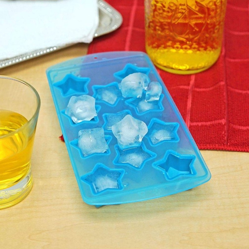 Fairly Odd Novelties Ice Cube Tray, Two Pack, Blue Stars