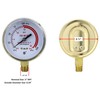 Low-Pressure Gauge for Heavy-Duty Acetylene/Propane Regulators 0-30 psi - 2.5