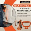 MULTUS Sheetrock Plywood Panel Lift Carry Straps - 140 lb