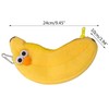 YOUNAFEN Large Capacity Cartoon Banana Pen Pouch Organizer, Washable Makeup