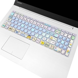 Keyboard Cover for Lenovo IdeaPad 320 330 330s 340s 520 720s 130 S145 L340 S340 15.6 inch / 2020 Lenovo ideapad 3 15.6'' / Lenovo IdeaPad 320 330 L340 17.3'' (Cute Cat)