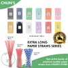 18 Inch Extra Long Paper Drinking Straws - For Large