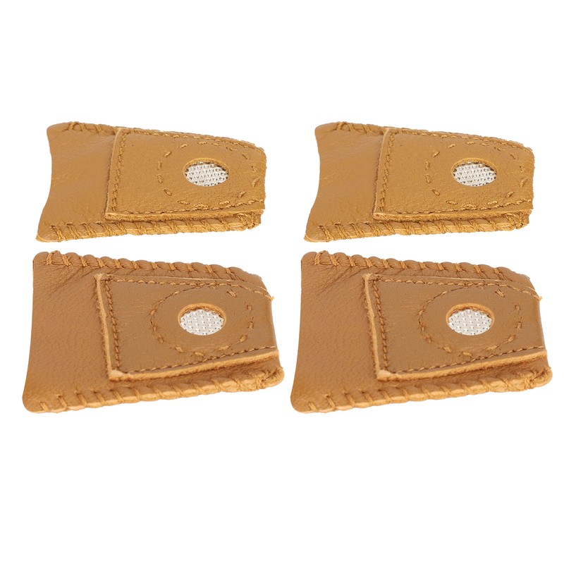 Sewing Finger Sleeve Knitting Thimble Leather Fingertip Protector Embroidery Supplies024