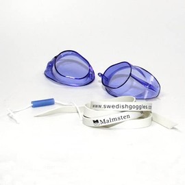 Malmsten Swedish Classic Swimming Goggles | Swedish Goggles | Mounting Set (Blue)