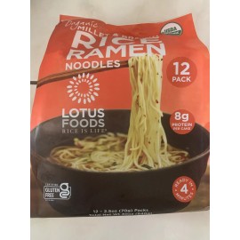 Lotus Organic Millet & Brown Rice Ramen -12 pack- Gluten Free Ramen Noodles