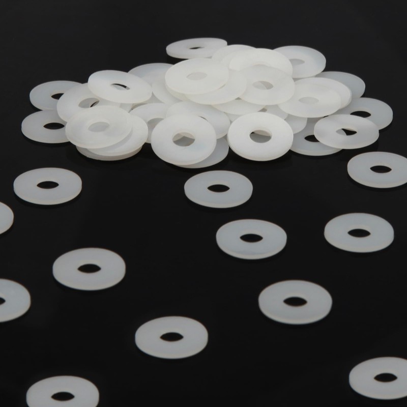 Mbsomnus Pack of 60 Plastic Washers M5-15 mm Nylon Washers