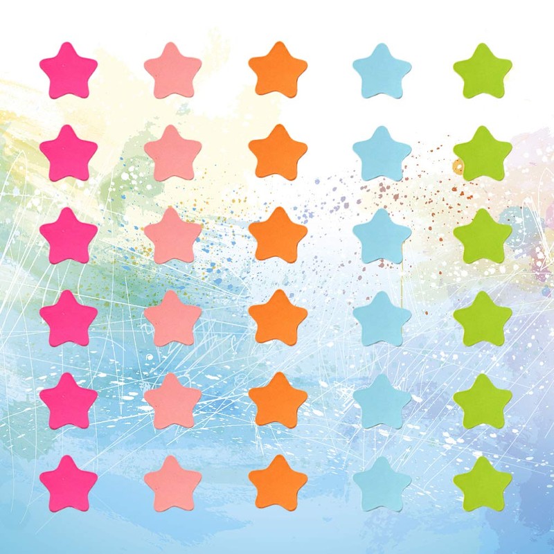 jojofuny 120 x 2 cm Fridge Star Magnets Multicoloured Five