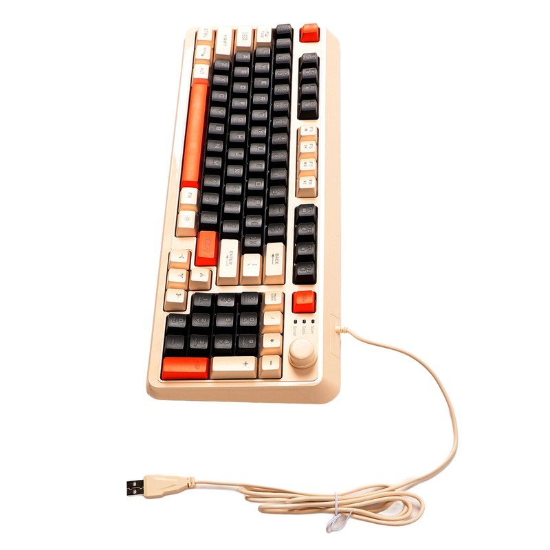Gaming Keyboard USB 94 Keys LED Backlit Ergonomic Fodable Feet
