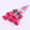 24 Pcs Soap Flowers, Roses, Individually Wrapped, Non-Withering, Gift (Pink