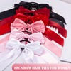 hisial 6Pcs Bow Hair Ties No Damage Ponytail Holders Hair