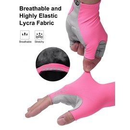 INBIKE Cycling Gloves with Anti-Slip Shock-Absorbing Pad, Half Finger Bike Gloves for Bicycle MTB Biking