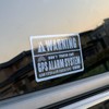 Theft Prevention, Anti-Vandalism, Accident Prevention, Security Sticker, GPS WARNING, for