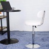 FURWOO White PU Leather Swivel Salon Chair - Mini Barber