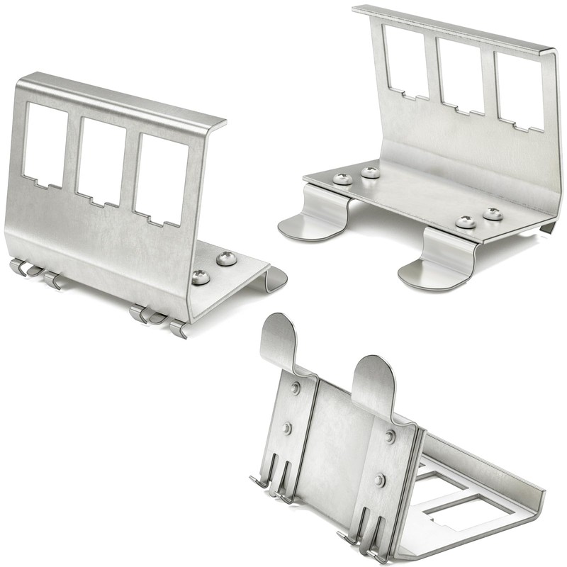 hb-digital 3 x CAT 6a Keystone Module RJ45 Socket STP