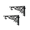 [Set of 2] Shelf Bracket, Iron Antique Style Bracket, Cast