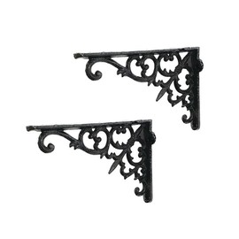 [Set of 2] Shelf Bracket, Iron Antique Style Bracket, Cast Iron