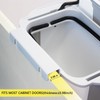 Soddeph 3.2 Gallon Foldable Hanging Trash Can with Lid for