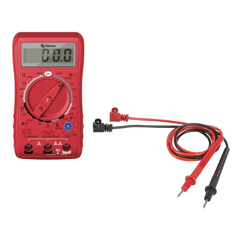 Steren Multímetro con función HOLD MUL-052