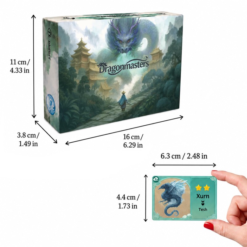 Fantasy Dragon Strategy Card Game, Market Bidding, 3-6 Players, Ages