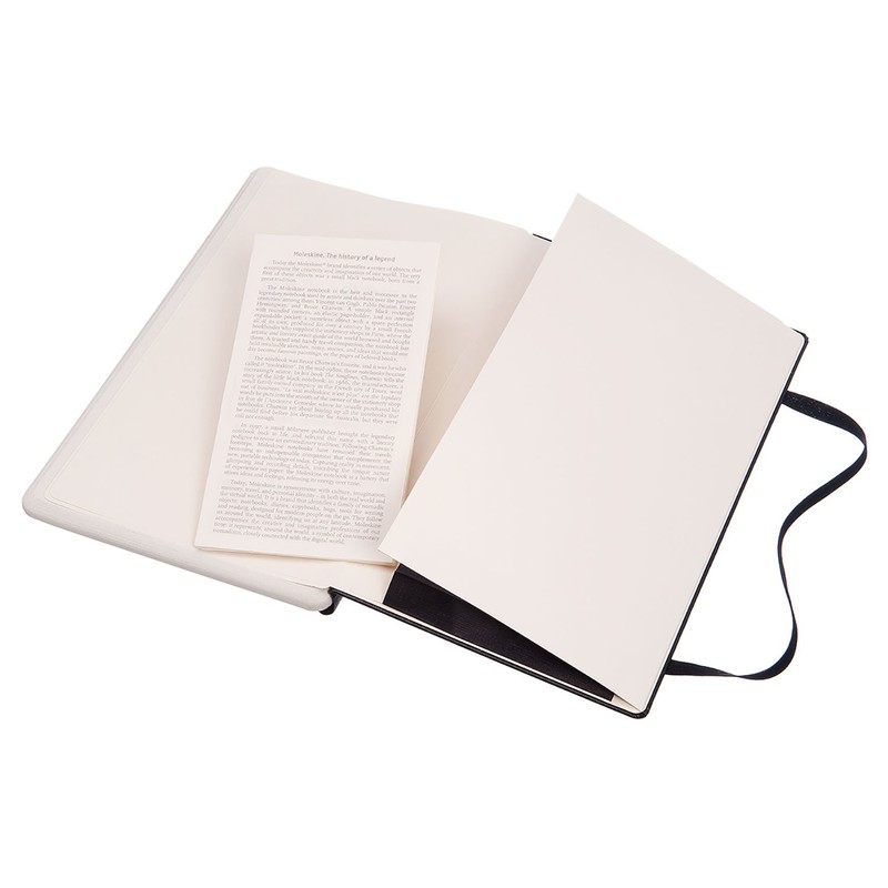 Moleskine Smart Writing Notebook, Large, Plain, Black, Hard Cover (7.5