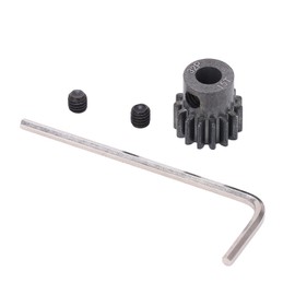 Alomejor 15T Pinion Gear 15T 0.8Mod Metal Pinion Motor Gear 15T Metal Pinion Motor Gear for ARRMA Granite 1/10 Remote Control Car Series RC Car Model Accessories