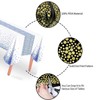 5 Pack Disposable Plastic Tablecloth,137x274cm Gold Stamping Dot Rectangular Table