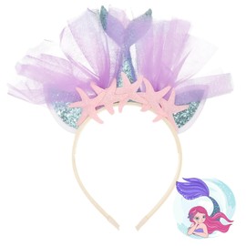 1 x Mermaid Headband, Mermaid Headband with Sequins Headband, Mermaid Hair Accessories, Mermaid Costume Accessory for Birthdays, Costume Parties, Carnival Mermaid Cosplay etc