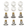 HOMEDEC 6pcs Round Brass Shower Body Spray Massage Jets Spa-like