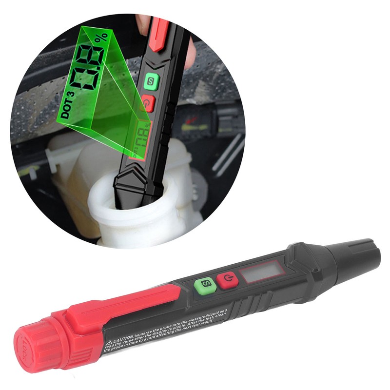 Brake Fluid Liquid Tester LCD Display Sound and Light Alarm