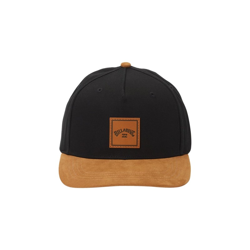 Billabong Men's Stacked Snapback Cap, Black/Tan