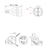 European 220v Extension Cord Reel, CEE7/7 Schuko Male to Female