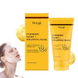 Unbranded Kojic Acid Turmeric Collagen Night Wrapping Mask, Overnight Mask For Brightening - 1pcs (Mask)
