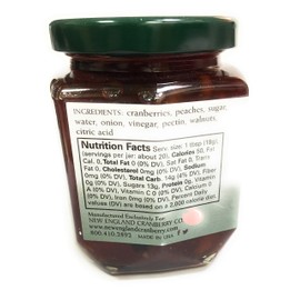 New England Cranberry, Chutney Cranberry Peach, 12 Ounce