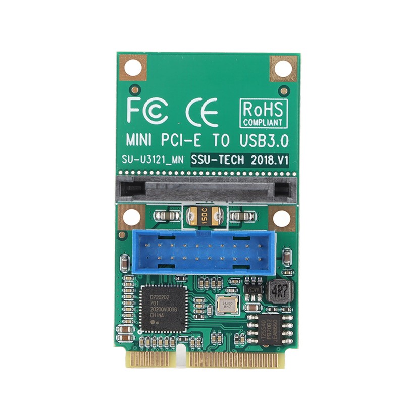 MINI PCIE to USB3.0 Expansion Card 19/20PIN 5Gbps Transmission 15Pin