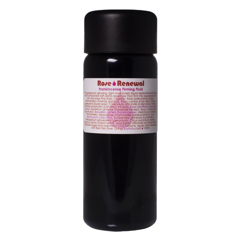 Living Libations Rose Renewal Frankincense Firming Fluid, 50ml