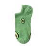 Womens Avocado Fun Novelty Low Cut Trainer Socks One Size