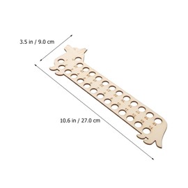 NUOBESTY 2pcs Cross Stitch Wire-rap Board Wooden Floss Organiser Cross Stitch Accessories Needlework Embroidery Organizer Crochet Yarn Holder Thread Poplar Winding Machine Animal