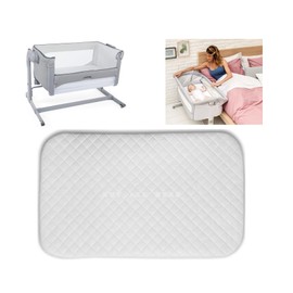 Next 2 Me Bedside crib Mattress - Super Soft & Extra Thick Foam | Compatible to Fit the Chicco Next 2 Me Crib - Washable Removable Cover - Size 83 x 50 x 5 cm - Made in UK