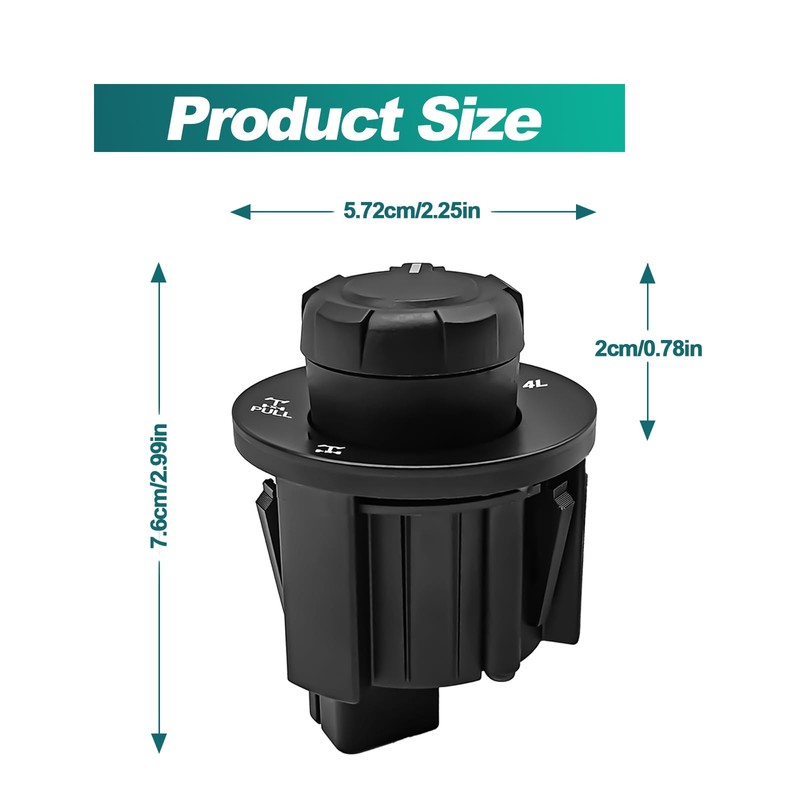NOTISH 4WD Switch Knob, 4x4 Differential Lock Switch, E-Locker Override