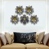 Metal Flower Ornament Wall Art Iron Flower Pendant for Home